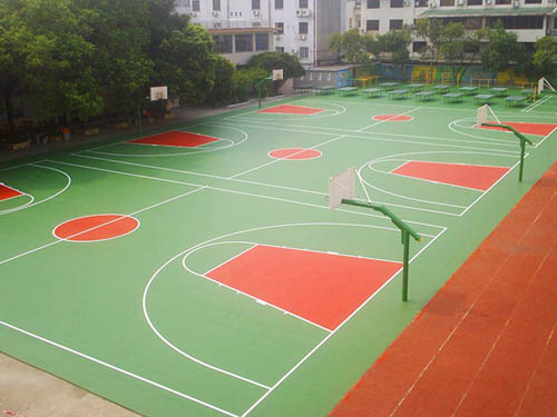 FY801篮球场与跑道施工