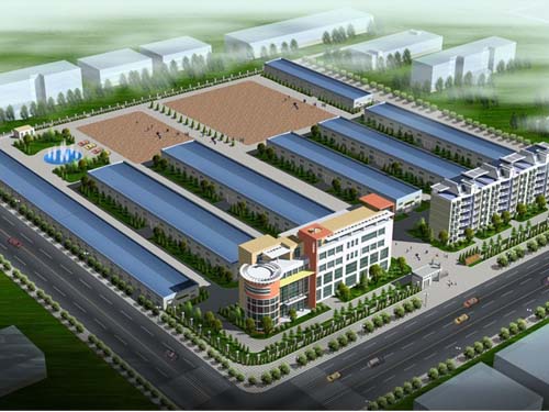 户外健身器材厂房效果图