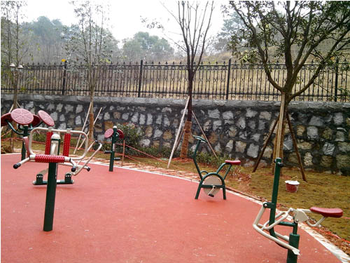 长沙红墅湾户外健身器材案例
