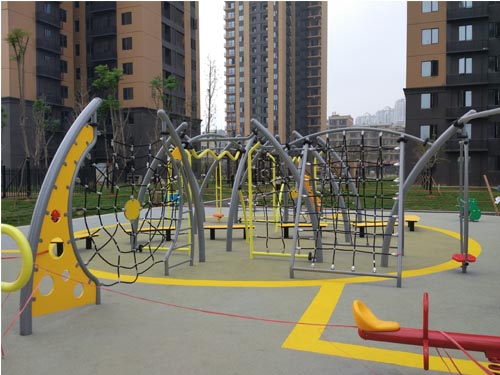 儿童攀爬网|室外健身器材案例